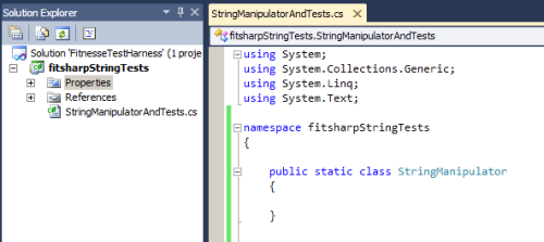 empty StringManipulator class