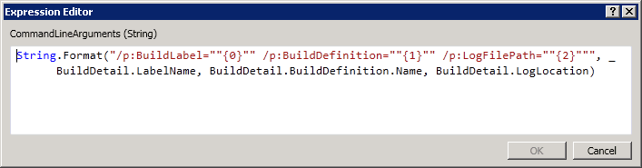 MSBuild_PyProjectBuilds CommandLine property