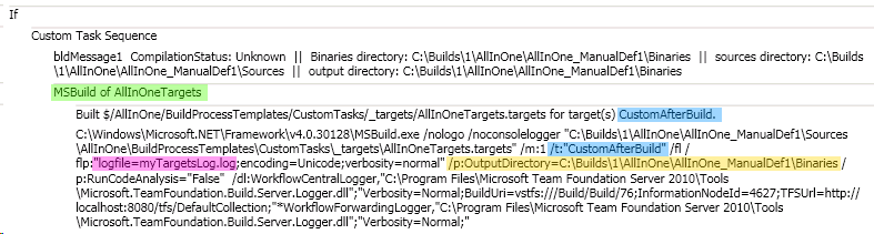 log file for custom MSBuild activity